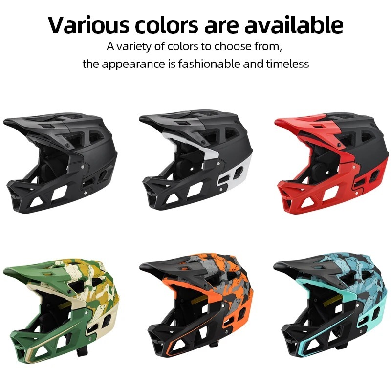 Full Face MTB Cycling Helmet - for Man Adult - DH BMX Off-Road - Ultralight CE Safety Ciclismo