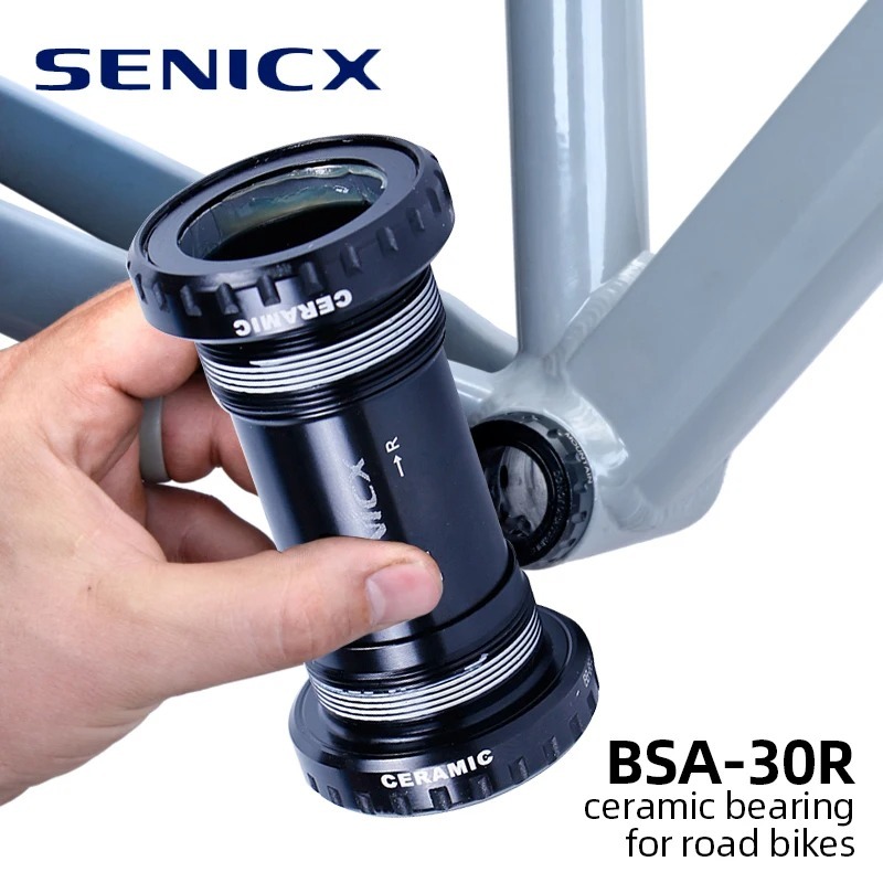 SENICX BSA30 Bottom Bracket Ceramic Bearing BB for 68mm Road Bicycle Suitable for SRAM Crankset Universal Bike Central Movement