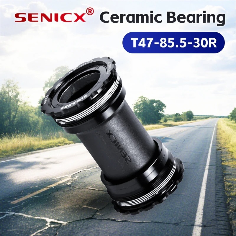 SENICX Bottom Bracket T47 BB Ceramic 85.5mm - Fit for SRAM BB386 EVO 30 Bicycle Crank