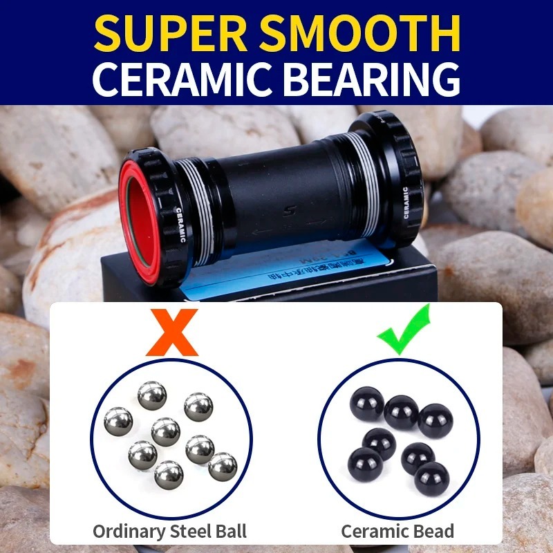 SENICX BSA Ceramic Central Movement - Fit for SRAM / DUB Road Bike Bicycle Accessories