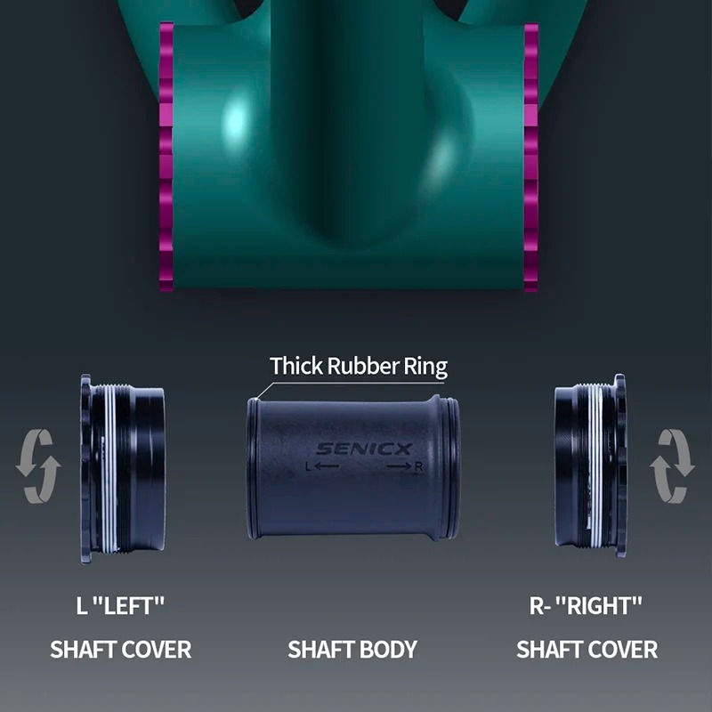 SENICX Bottom Bracket T47 BB Ceramic 85.5mm - Fit for SRAM BB386 EVO 30 Bicycle Crank