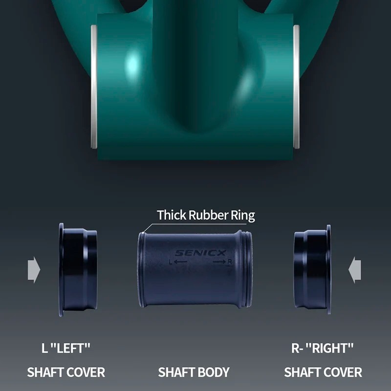 SENICX Ceramic BB386 Press Fit Road Bicycle Bottom Bracket - Fit for Shimano 24mm Crank