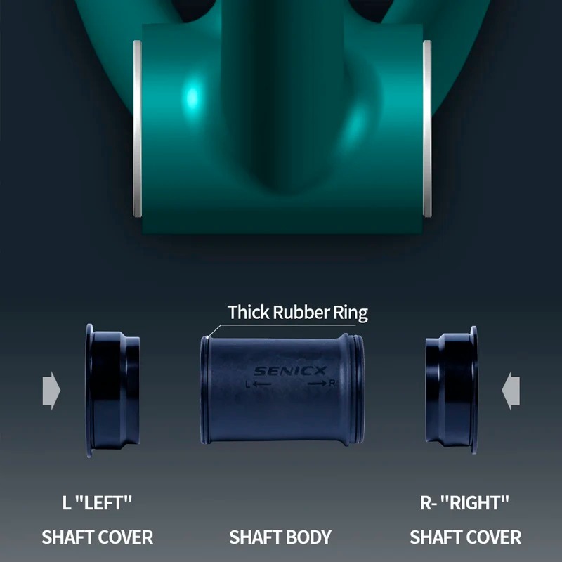 SENICX Ceramic Bearing Bottom Bracket BB386 - Suitable for SRAM DUB Crankset