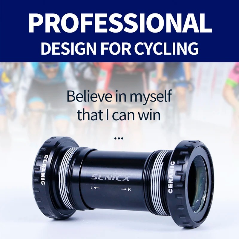 SENICX BSA30 Bottom Bracket Ceramic Bearing BB for 68mm Road Bicycle Suitable for SRAM Crankset Universal Bike Central Movement
