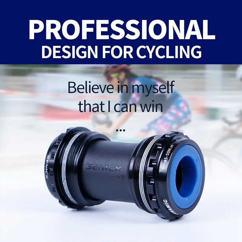 SENICX T47 68mm Ceramic Bottom Bracket - Suitable for Shimano Road Bike Crank 24mm