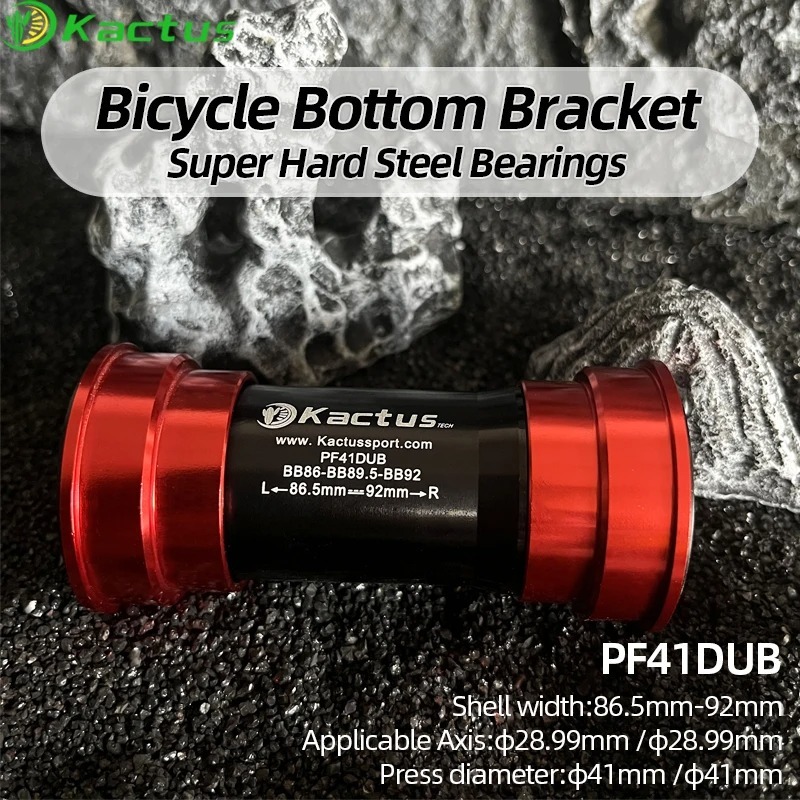 KACTUS Upgraded Steel Bearing PF41 Bottom Brackets - for SRAM DUB BB86 Road MTB Bike Parts