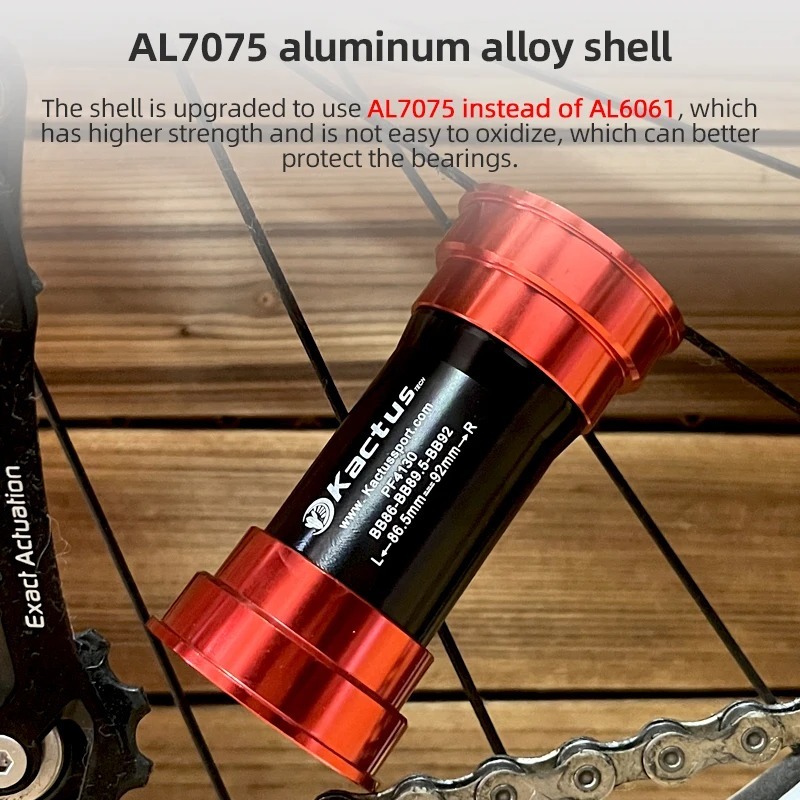 KACTUS BB86 BB92 30mm Bottom Bracket PF4130 - Upgraded Steel Bearings - fit for Rotor crank