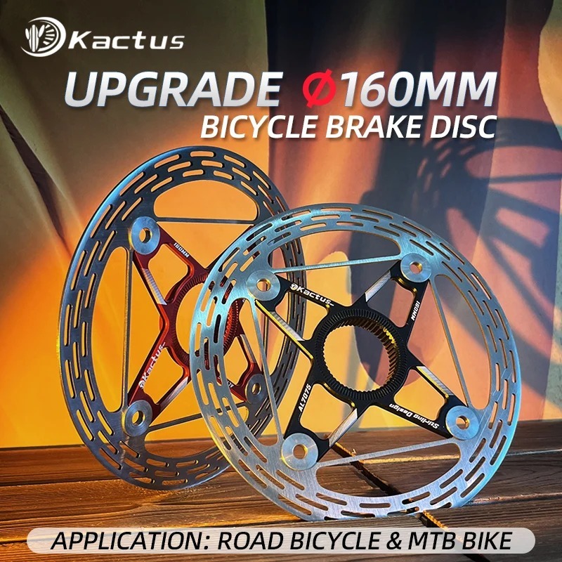 KACTUS TECH Upgrade 160mm Center Lock Bicycle Disc Brake - for Both Road/MTB Float Rotor