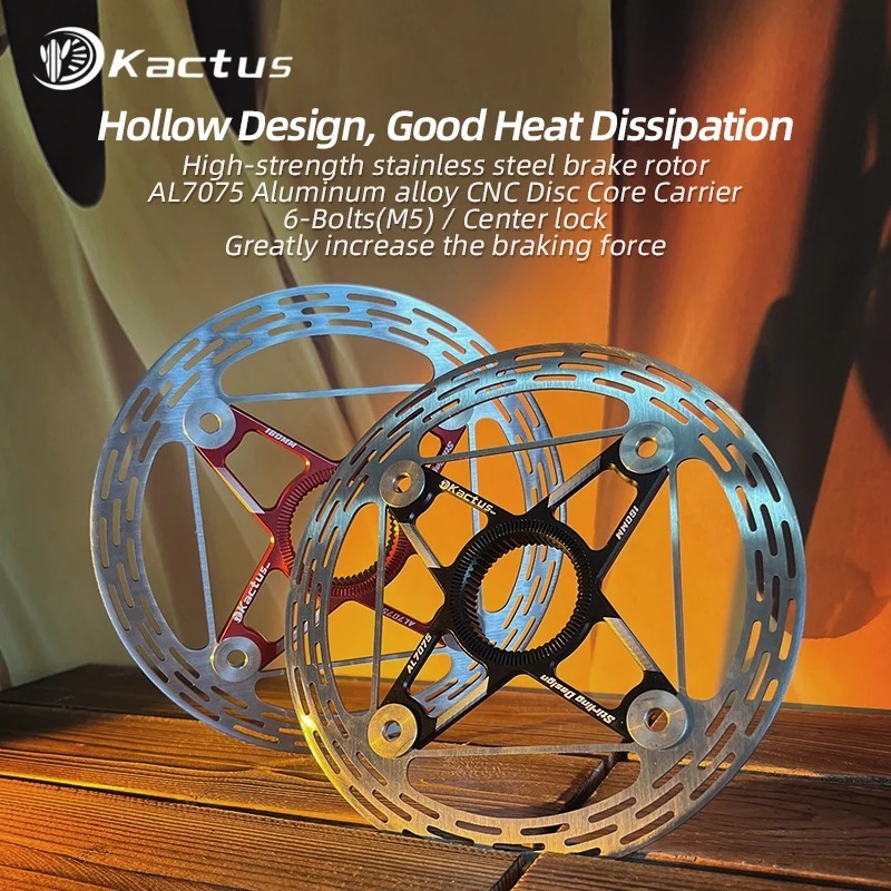 KACTUS TECH Upgrade 160mm Center Lock Bicycle Disc Brake - for Both Road/MTB Float Rotor