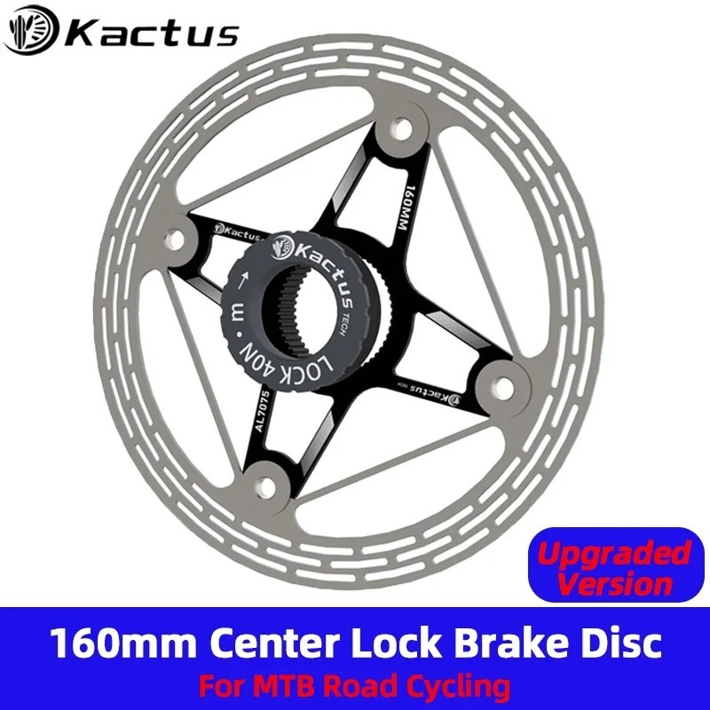 KACTUS TECH Upgrade 160mm Center Lock Bicycle Disc Brake - for Both Road/MTB Float Rotor