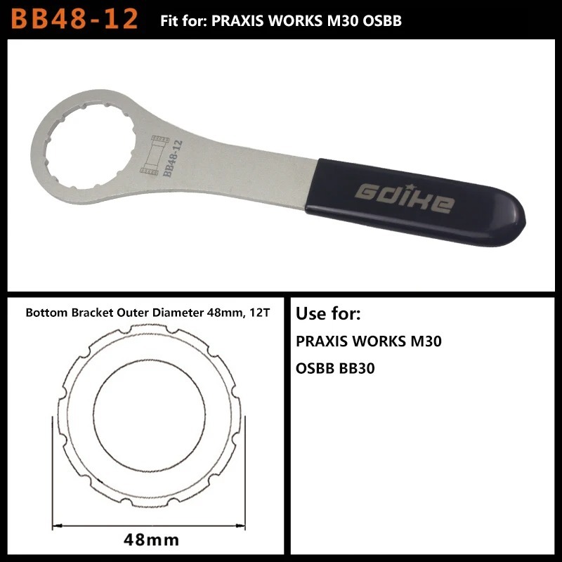 Bicycle Bottom Bracket Wrench - BB Install Bike Tools - fit for Sram BSA FSA DUB BB