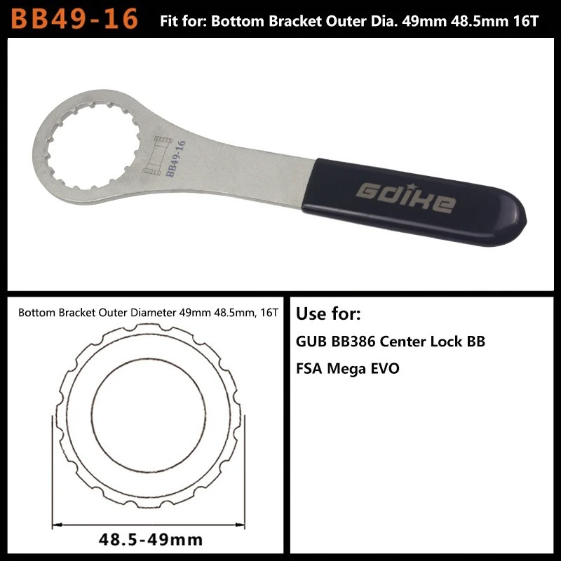 Bicycle Bottom Bracket Wrench - BB Install Bike Tools - fit for Sram BSA FSA DUB BB
