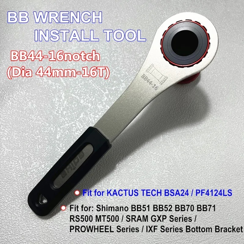 Bottom Bracket Tool 44-16 notch BB Wrench - Fit for Shimano BSA24 and KACTUS BSA24