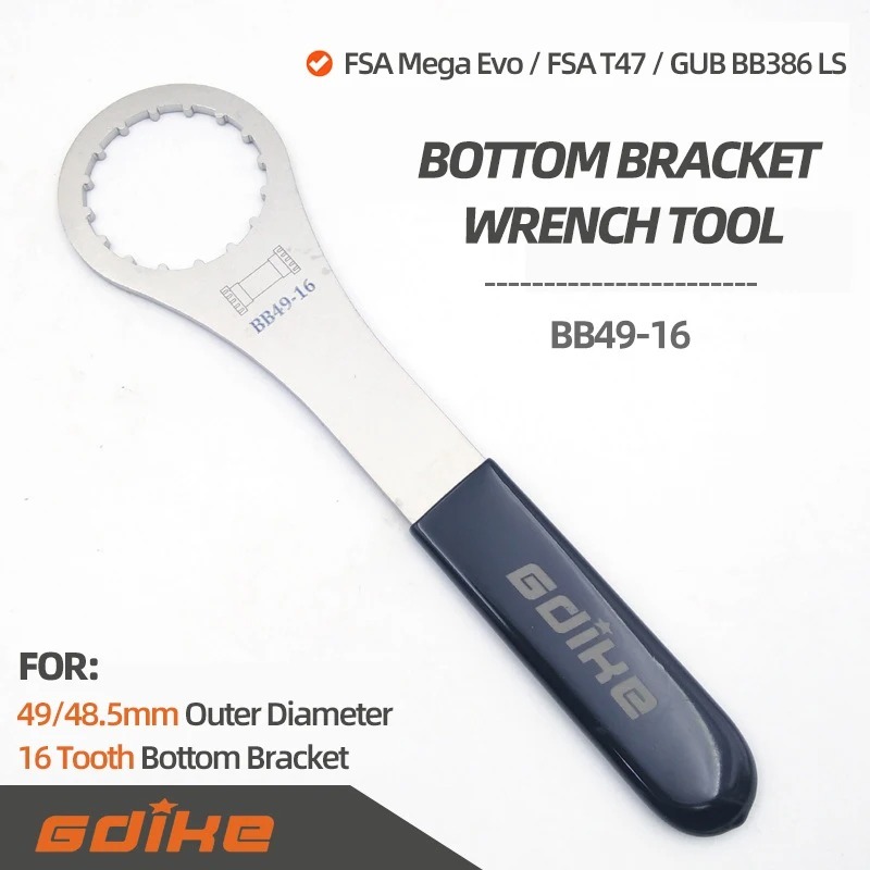 Bottom Bracket BB49-16 Notch Wrench Bicycle Repair Tool KACTUS BB386 Thread Bottom Bracket BB Tools for FSA MEGA EVO T47