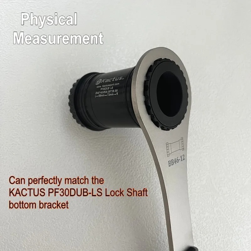 Bottom Bracket Tool 46-12notch BB Wrench Bike Tools Fit for SRAM 24T BSA-DUB and KACTUS BSA30 PF30 MTB Road Bicycle Repair Tool