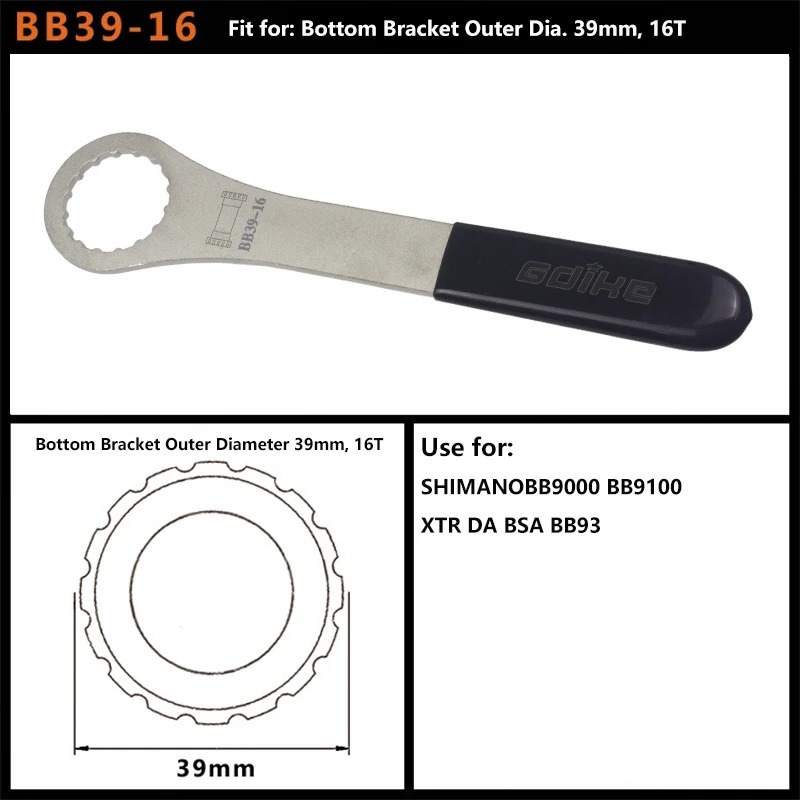 Bicycle Bottom Bracket Wrench - BB Install Bike Tools - fit for Sram BSA FSA DUB BB
