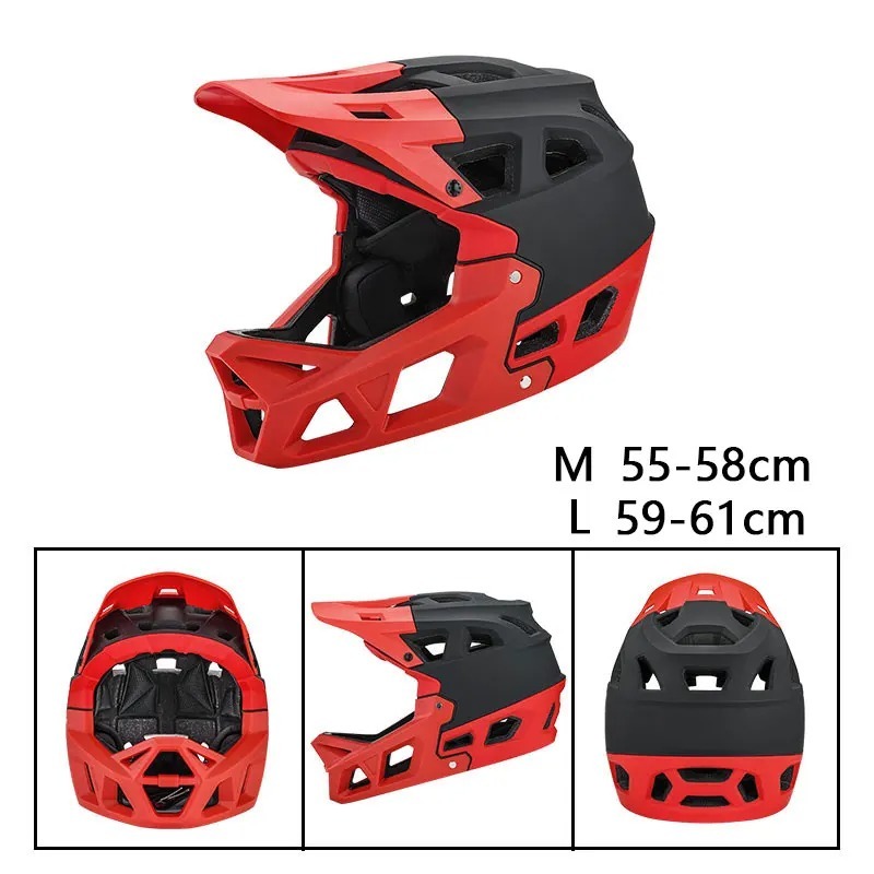 Full Face MTB Cycling Helmet - for Man Adult - DH BMX Off-Road - Ultralight CE Safety Ciclismo