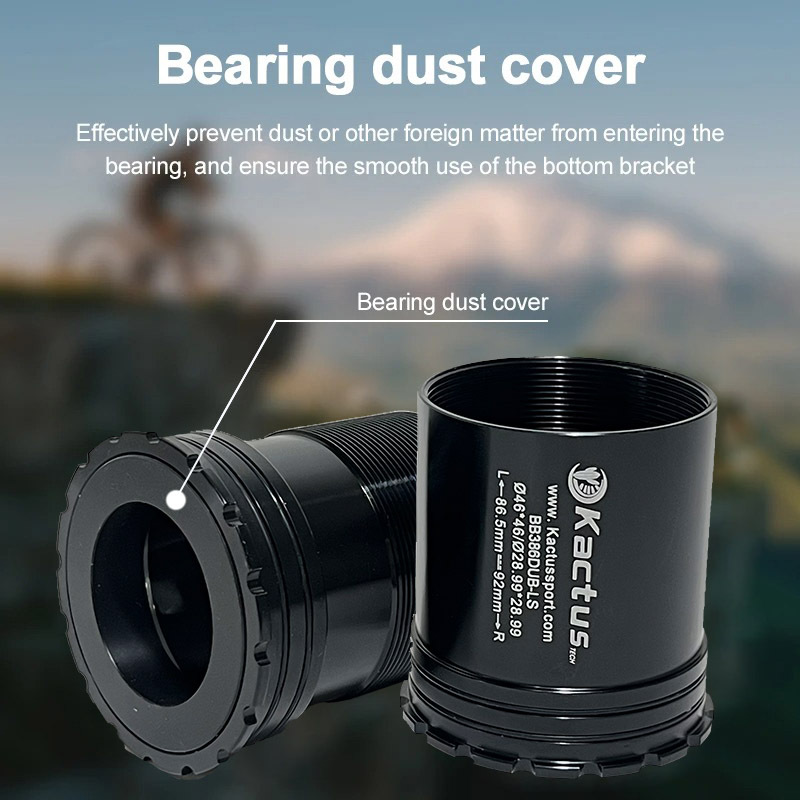 KACTUS BB386 DUB Bottom Bracket Ceramic BB MTB - Fit for SRAM DUB Crankset Bike Parts 46mm