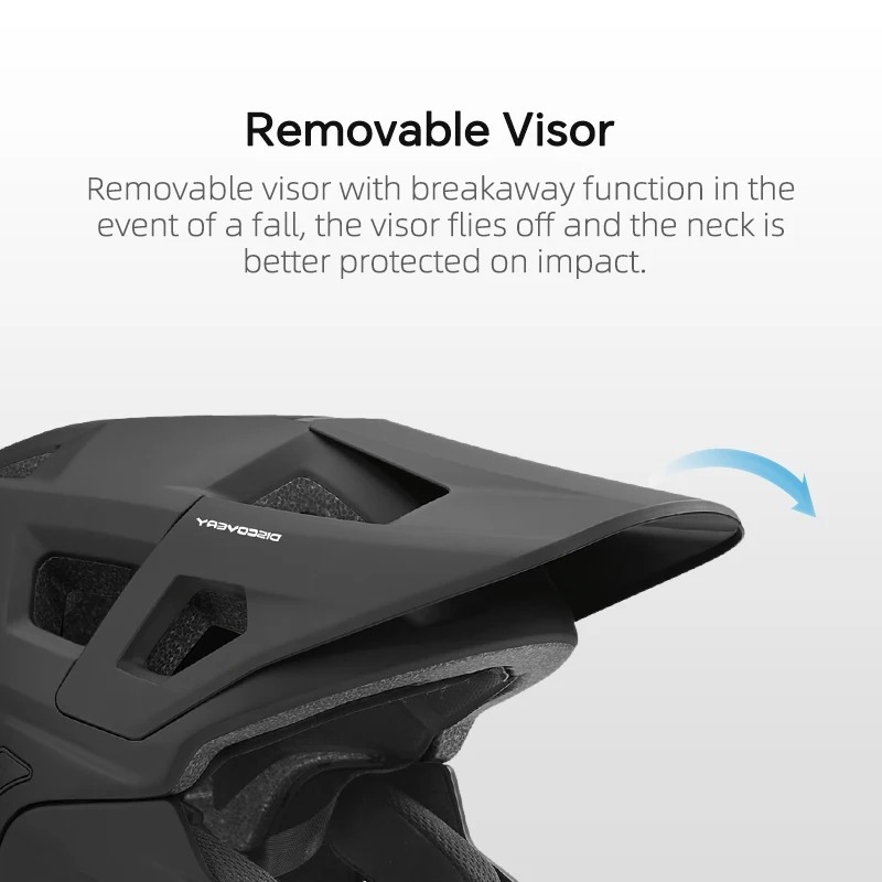 CAIRBULL Men's MTB Bike Helmet Full Face - 54-61cm Unisex - for Downhill Off-road XC