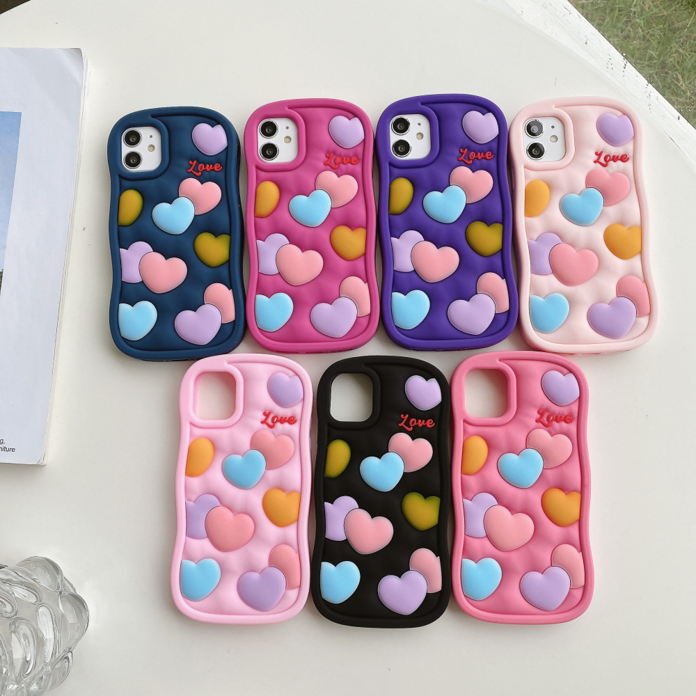 Heart pattern mobile phone shell