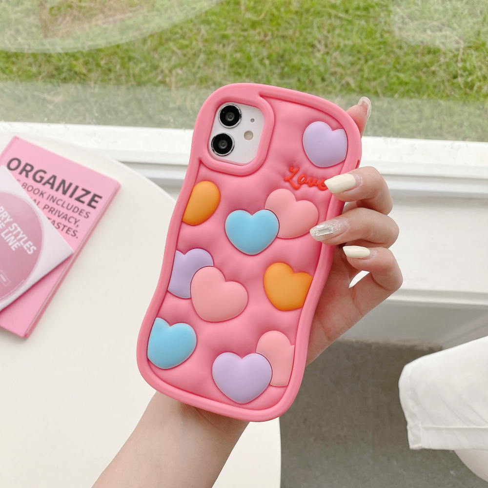 Heart pattern mobile phone shell