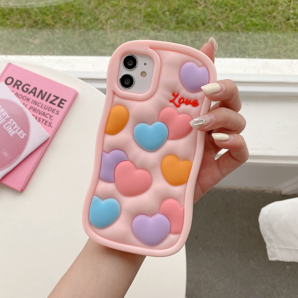 Heart pattern mobile phone shell