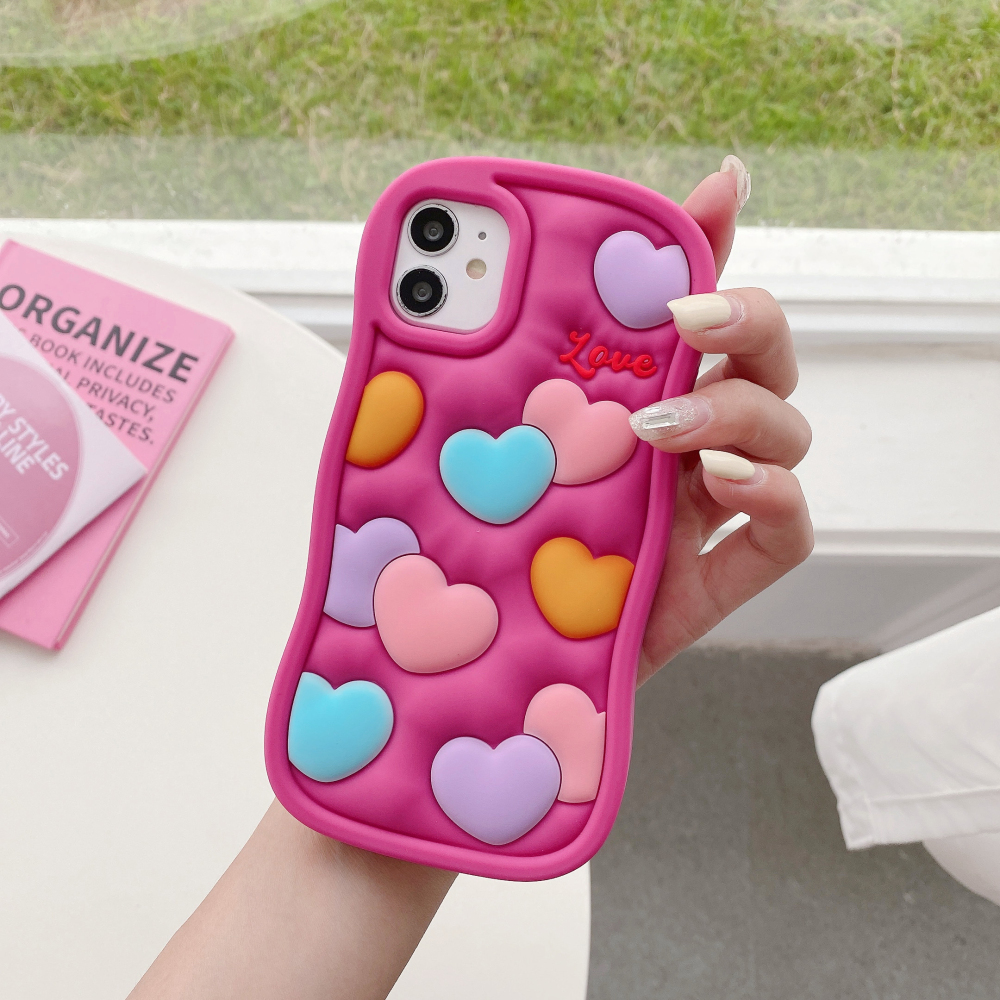 Heart pattern mobile phone shell