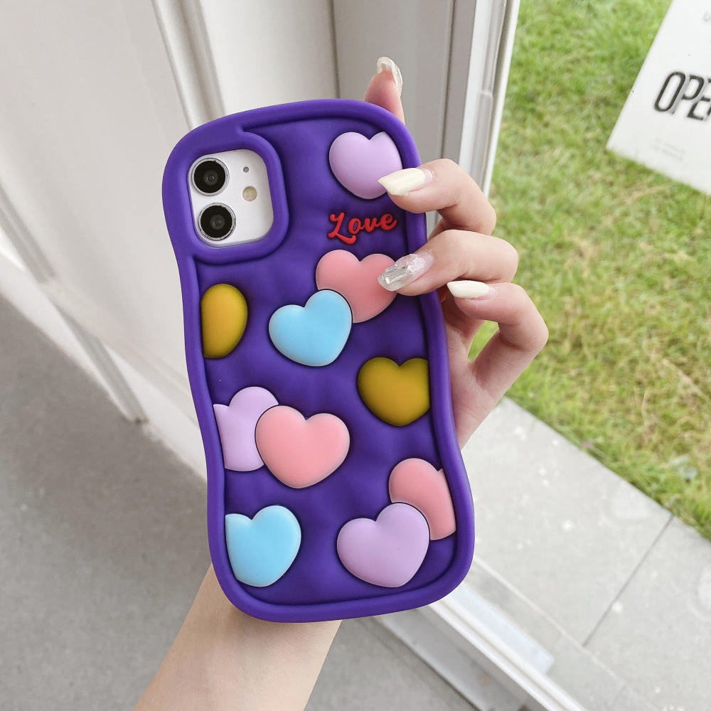 Heart pattern mobile phone shell