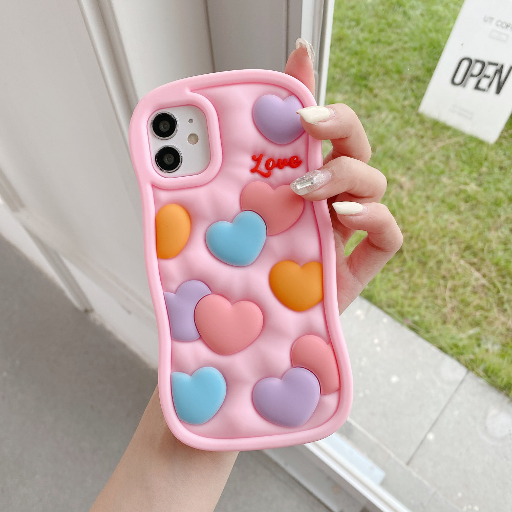 Heart pattern mobile phone shell