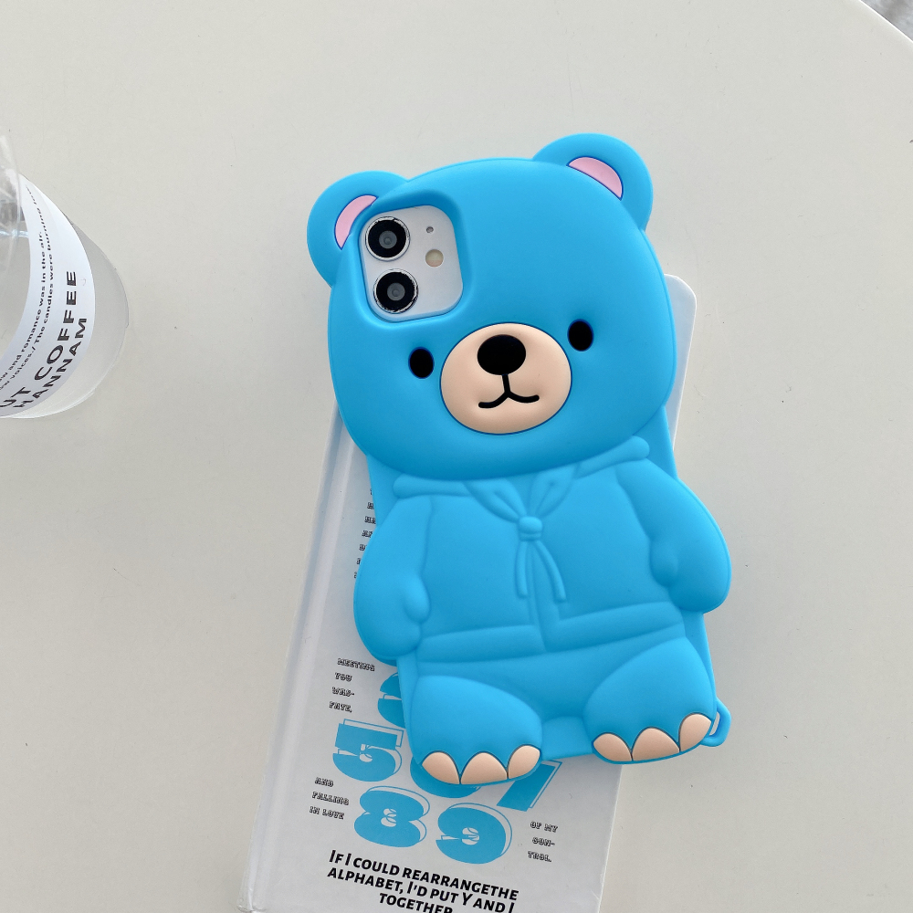 Cute Teddy Bear pattern mobile phone shell