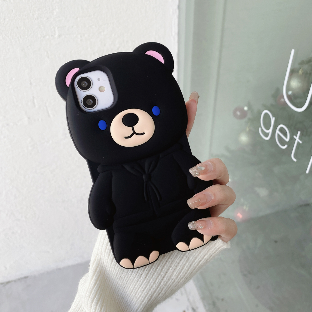 Cute Teddy Bear pattern mobile phone shell