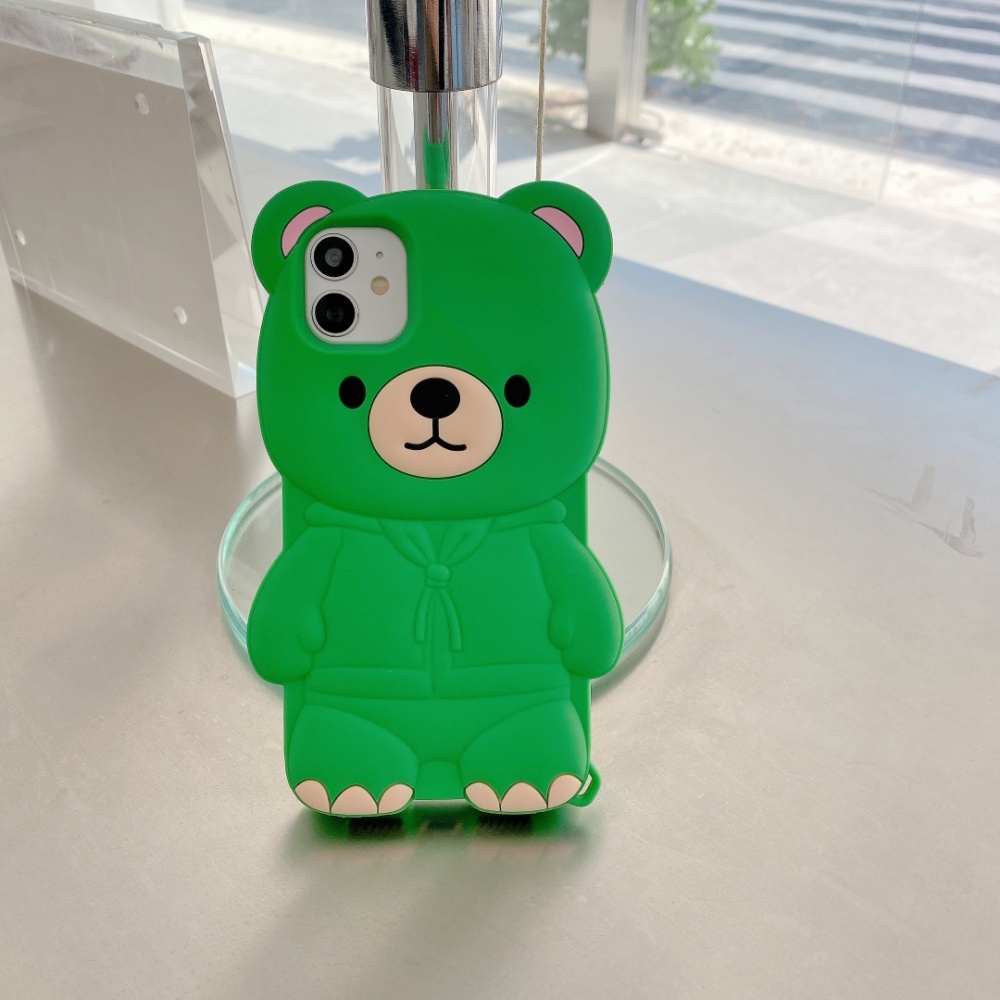 Cute Teddy Bear pattern mobile phone shell