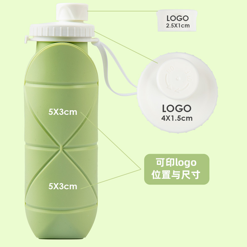 Macaron silicone folding water cup