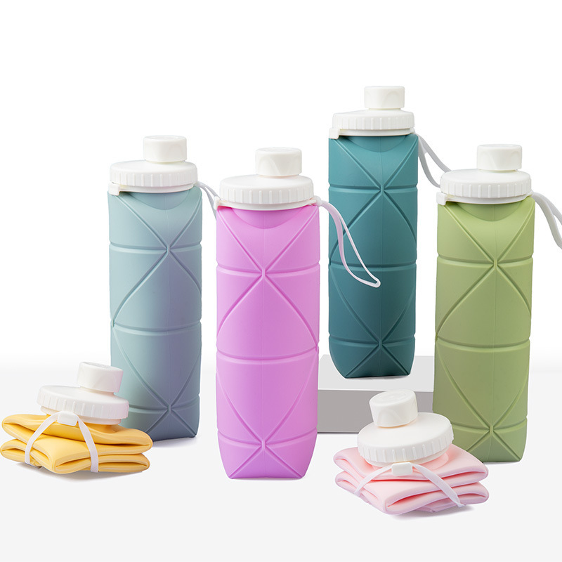 Macaron silicone folding water cup