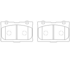 Front Brake Pad D1091 for Honda Legend OEM 45022-SJA-010 45022-SJA-020 45022-SJA-E00