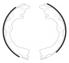 China Factory Rear Drum Brake Shoe K2282 K2283 for Toyota Hiace YH50 YH51 LH51 Hilux LN150 KDN150 OEM 04497-26050 04495-25060