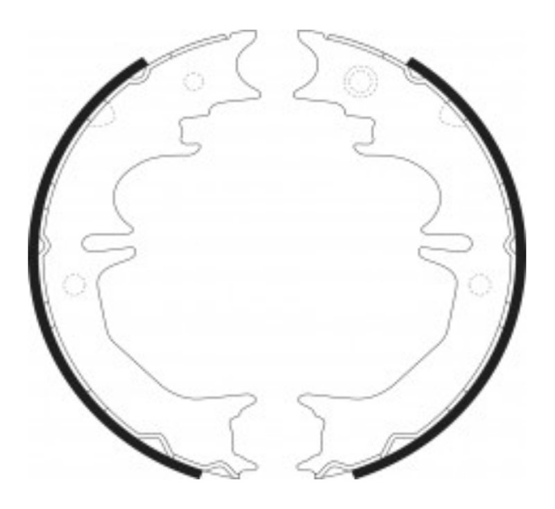 Rear Drum Brake Shoe S850-1580 for Toyota Land Cruiser Prado KDJ90 KZJ90 KDJ120 VZJ120 KDJ150 GRJ150 OEM 46550-60070 46540-60010