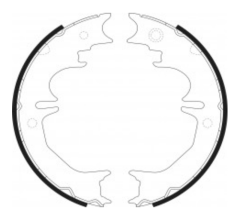 Rear Drum Brake Shoe S850-1580 for Toyota Land Cruiser Prado KDJ90 KZJ90 KDJ120 VZJ120 KDJ150 GRJ150 OEM 46550-60070 46540-60010
