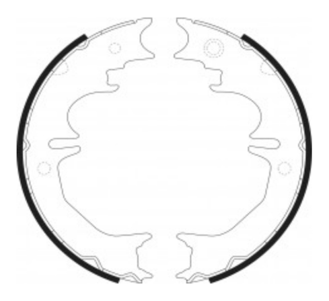 Rear Drum Brake Shoe S850-1580 for Toyota Land Cruiser Prado KDJ90 KZJ90 KDJ120 VZJ120 KDJ150 GRJ150 OEM 46550-60070 46540-60010
