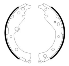 Rear Drum Brake Shoe K2371 for Toyota Isis ZGM10 ZNM10 Noah AZR60 AZR65 OEM 04495-28150 04495-06040