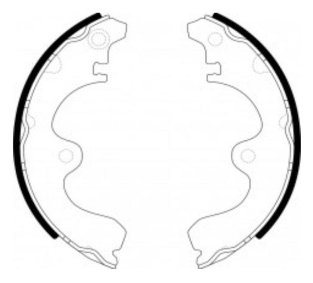 Rear Drum Brake Shoe K2290 for Toyota Starlet EP80 EP81 EP91 Paseo EL54 OEM 04495-16080 04495-0A010
