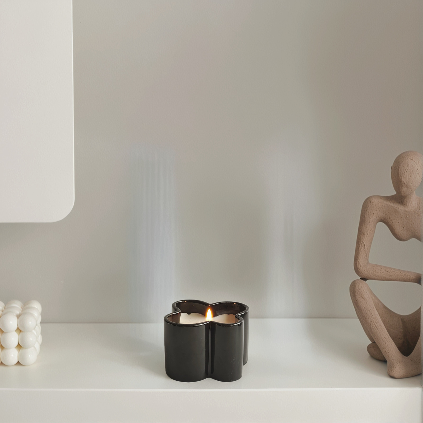 Ceramic Aromatherapy Candle Cup, Niche Bedroom Decorative Scented Candle Jar