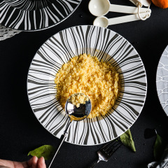 Ceramic Western Deep Plate Dish Pasta Dish Restaurant Cafe Dish Saucer Soup Plate Pasta Bowl Salad Hat Plate Tableware