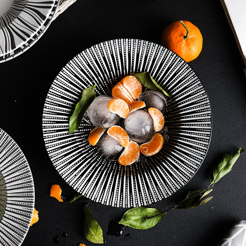 Ceramic Western Deep Plate Dish Pasta Dish Restaurant Cafe Dish Saucer Soup Plate Pasta Bowl Salad Hat Plate Tableware