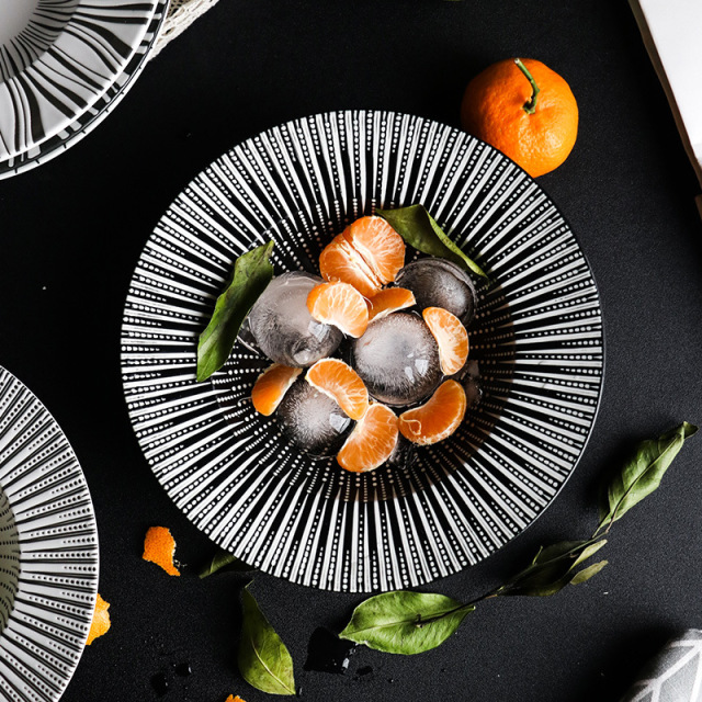 Ceramic Western Deep Plate Dish Pasta Dish Restaurant Cafe Dish Saucer Soup Plate Pasta Bowl Salad Hat Plate Tableware