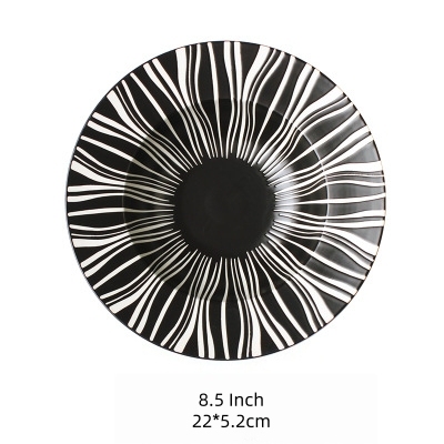 Ceramic Western Deep Plate Dish Pasta Dish Restaurant Cafe Dish Saucer Soup Plate Pasta Bowl Salad Hat Plate Tableware