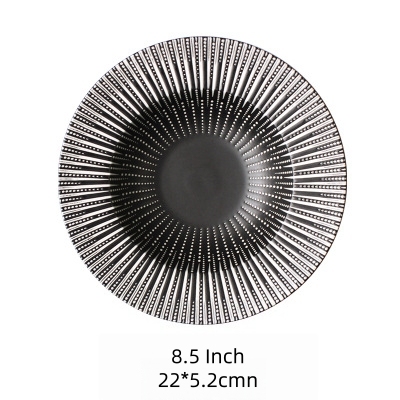 Ceramic Western Deep Plate Dish Pasta Dish Restaurant Cafe Dish Saucer Soup Plate Pasta Bowl Salad Hat Plate Tableware