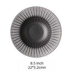 Ceramic Western Deep Plate Dish Pasta Dish Restaurant Cafe Dish Saucer Soup Plate Pasta Bowl Salad Hat Plate Tableware