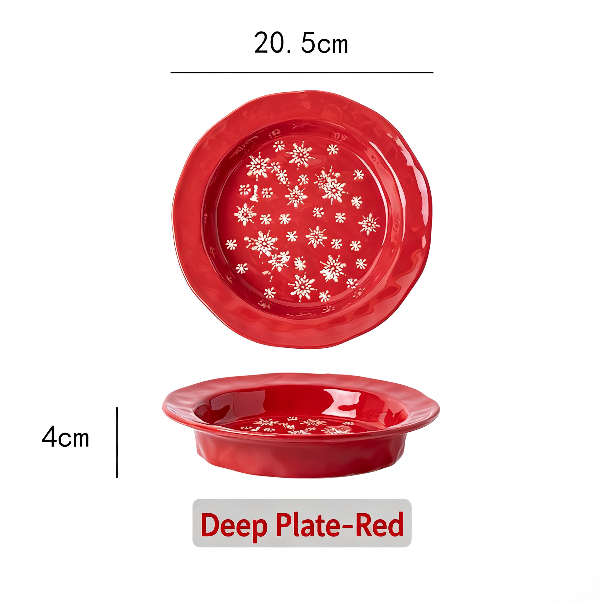 3pcs Christmas Cutlery Embossed Plate, Snowflake Steak Western Plate, Creative Simple Ceramic Dessert Dinner Set