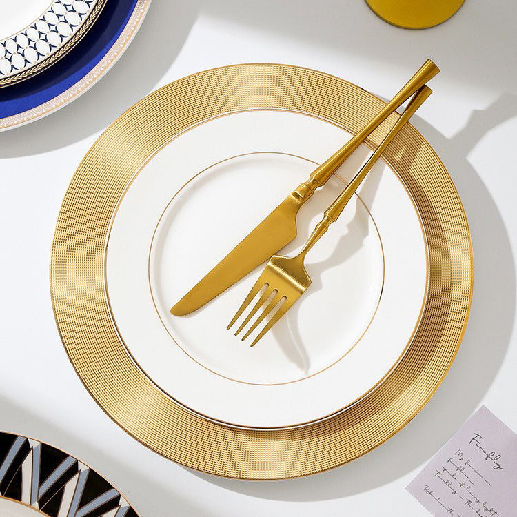 porcelain plate tableware, creative plating plate